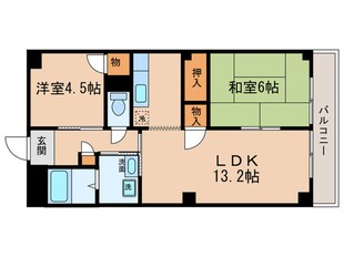 鳥山マンション３の物件間取画像